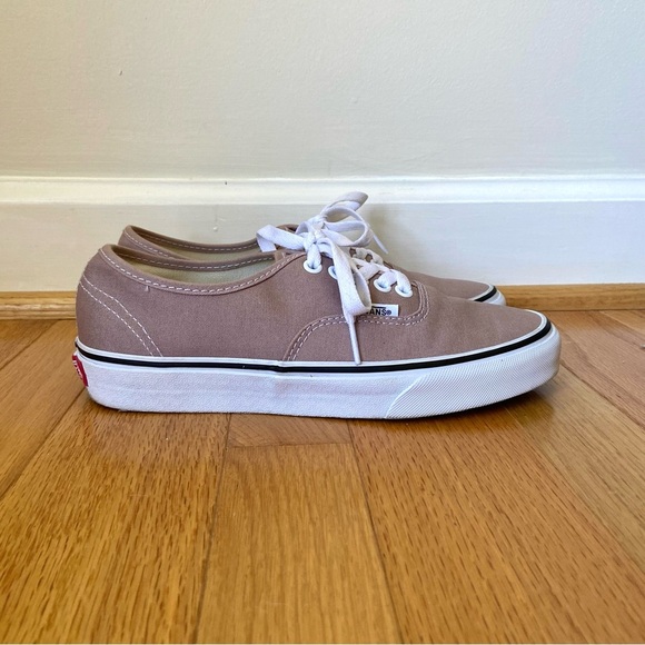 Like New Vans Authentic Taupe Low Top Lace Up Sneaker Size Women’s 8 Men’s 6.5 - Picture 7 of 10